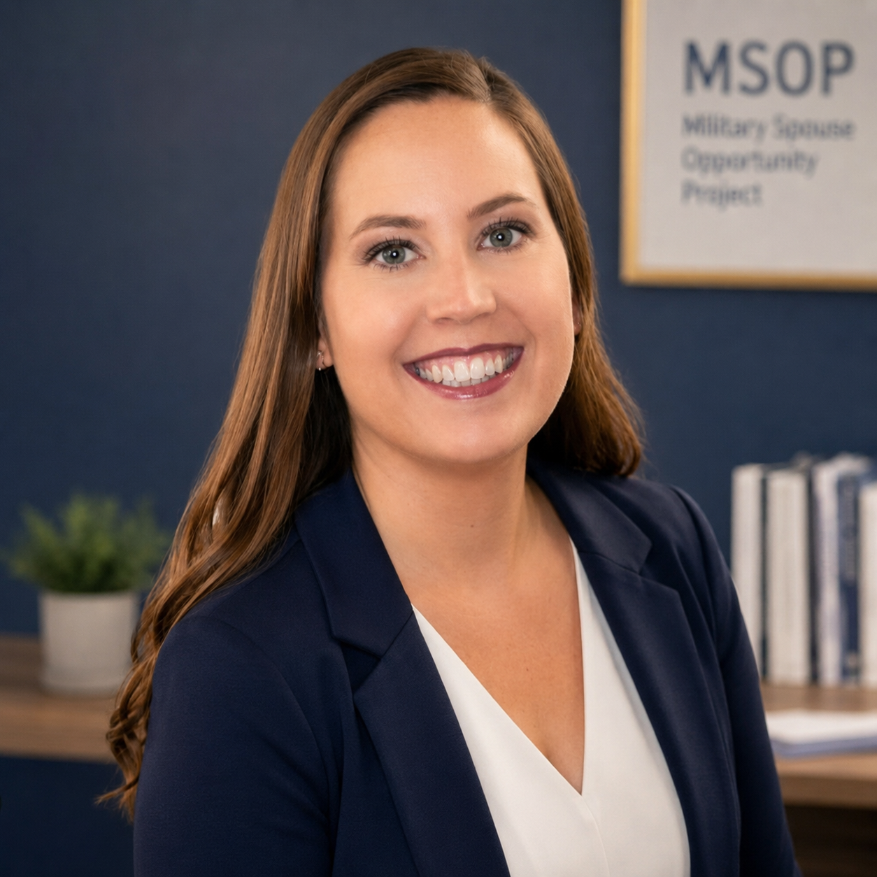 Professional headshot of the Military Spouse Opportunity Project founder.